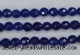 CCN1961 15 inches 6mm faceted round candy jade beads wholesale