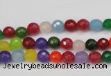 CCN1980 15 inches 4mm faceted round candy jade beads wholesale