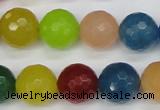 CCN1985 15 inches 14mm faceted round candy jade beads wholesale