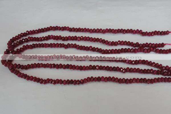 CCN1988 15 inches 3*5mm faceted rondelle candy jade beads wholesale