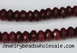 CCN1990 15 inches 5*8mm faceted rondelle candy jade beads wholesale