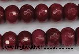 CCN1993 15 inches 10*14mm faceted rondelle candy jade beads wholesale