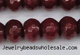 CCN1994 15 inches 12*16mm faceted rondelle candy jade beads wholesale