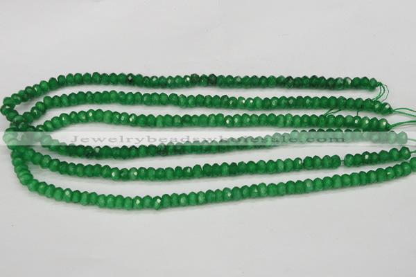 CCN1996 15 inches 4*6mm faceted rondelle candy jade beads wholesale