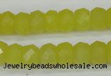 CCN2006 15 inches 8*12mm faceted rondelle candy jade beads wholesale