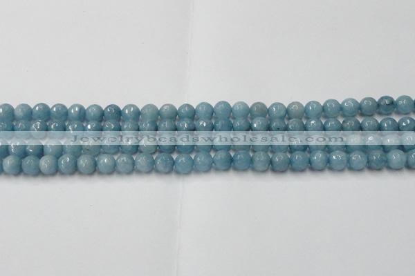 CCN2016 15 inches 6mm faceted round candy jade beads wholesale