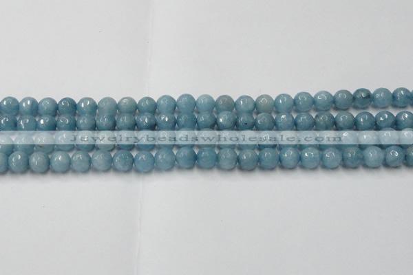 CCN2017 15 inches 8mm faceted round candy jade beads wholesale