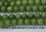 CCN2036 15 inches 4mm faceted round candy jade beads wholesale