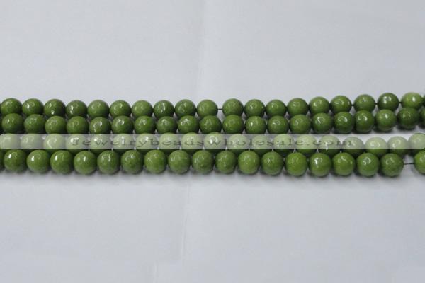 CCN2038 15 inches 8mm faceted round candy jade beads wholesale