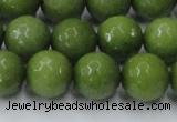 CCN2041 15 inches 14mm faceted round candy jade beads wholesale