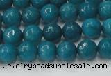 CCN2044 15 inches 6mm faceted round candy jade beads wholesale