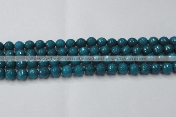 CCN2047 15 inches 12mm faceted round candy jade beads wholesale