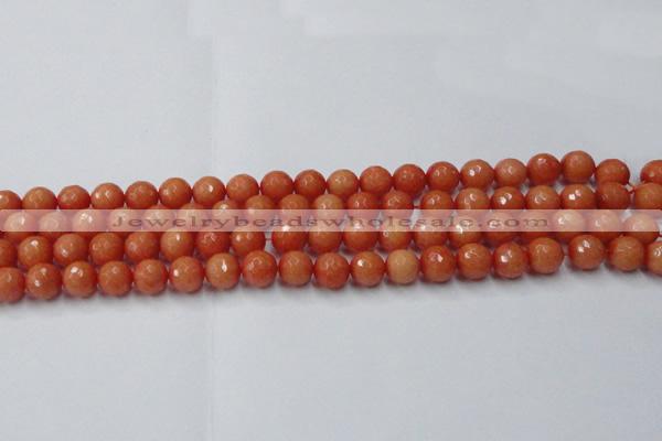 CCN2052 15 inches 8mm faceted round candy jade beads wholesale