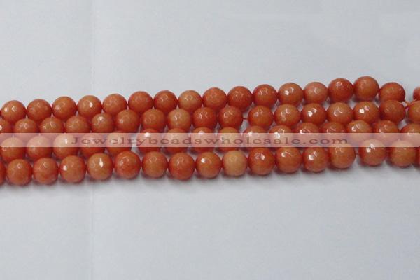 CCN2054 15 inches 12mm faceted round candy jade beads wholesale