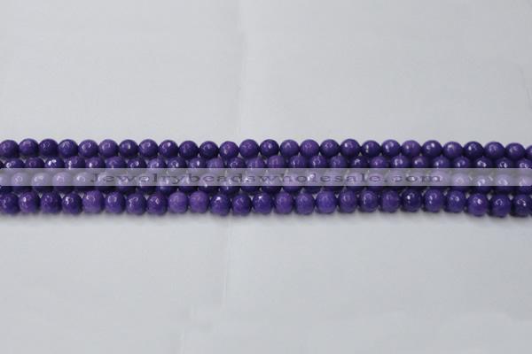 CCN2057 15 inches 4mm faceted round candy jade beads wholesale