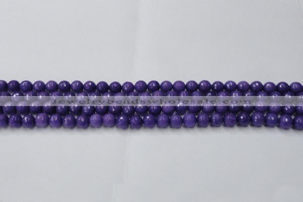 CCN2058 15 inches 6mm faceted round candy jade beads wholesale