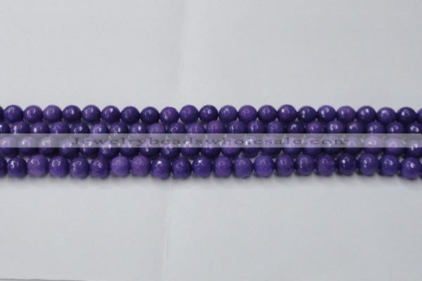 CCN2059 15 inches 8mm faceted round candy jade beads wholesale