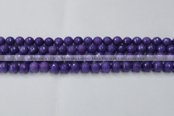 CCN2061 15 inches 12mm faceted round candy jade beads wholesale