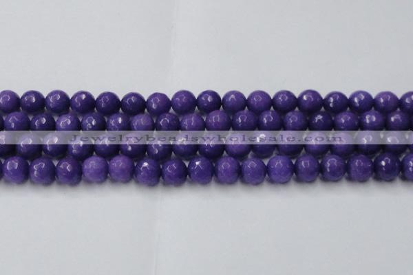 CCN2062 15 inches 14mm faceted round candy jade beads wholesale