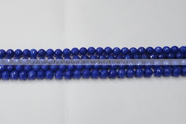 CCN2065 15 inches 6mm faceted round candy jade beads wholesale