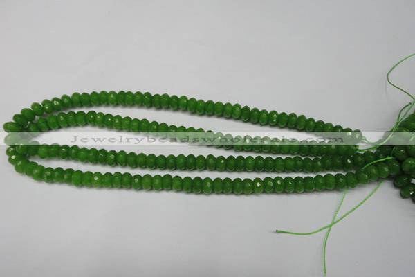 CCN2107 15.5 inches 5*8mm faceted rondelle candy jade beads