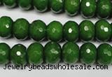 CCN2108 15.5 inches 6*10mm faceted rondelle candy jade beads