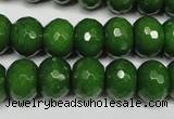 CCN2110 15.5 inches 10*14mm faceted rondelle candy jade beads