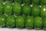 CCN2111 15.5 inches 12*16mm faceted rondelle candy jade beads