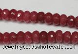 CCN2126 15.5 inches 5*8mm faceted rondelle candy jade beads