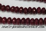 CCN2133 15.5 inches 5*8mm faceted rondelle candy jade beads