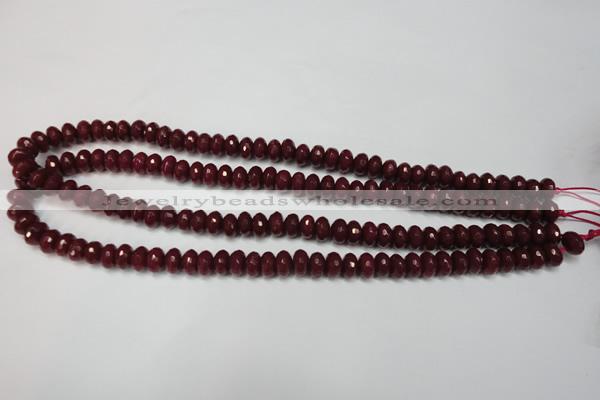 CCN2133 15.5 inches 5*8mm faceted rondelle candy jade beads