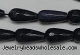 CCN2147 15.5 inches 10*20mm faceted teardrop candy jade beads