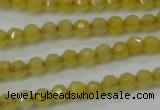 CCN2253 15.5 inches 4mm faceted round candy jade beads wholesale