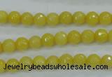 CCN2254 15.5 inches 6mm faceted round candy jade beads wholesale