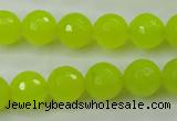 CCN2265 15.5 inches 12mm faceted round candy jade beads wholesale