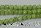 CCN2271 15.5 inches 6mm faceted round candy jade beads wholesale