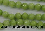 CCN2272 15.5 inches 8mm faceted round candy jade beads wholesale