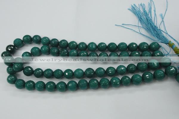 CCN2282 15.5 inches 12mm faceted round candy jade beads wholesale