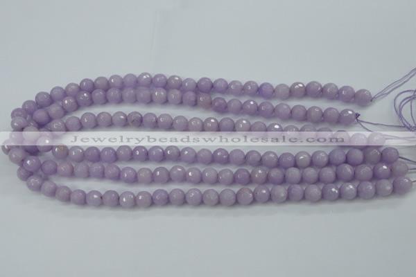 CCN2288 15.5 inches 8mm faceted round candy jade beads wholesale