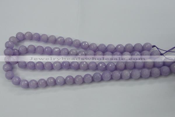 CCN2289 15.5 inches 10mm faceted round candy jade beads wholesale