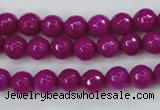 CCN2295 15.5 inches 8mm faceted round candy jade beads wholesale