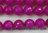 CCN2298 15.5 inches 14mm faceted round candy jade beads wholesale