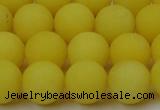 CCN2408 15.5 inches 4mm round matte candy jade beads wholesale