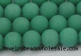 CCN2410 15.5 inches 4mm round matte candy jade beads wholesale