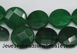 CCN243 15.5 inches 15mm faceted coin candy jade beads wholesale