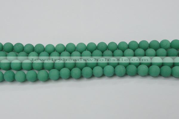 CCN2430 15.5 inches 6mm round matte candy jade beads wholesale