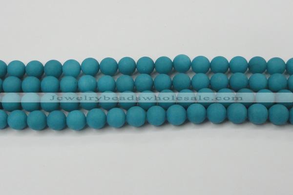 CCN2432 15.5 inches 6mm round matte candy jade beads wholesale