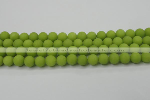 CCN2449 15.5 inches 8mm round matte candy jade beads wholesale