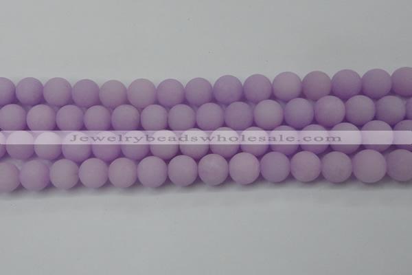 CCN2501 15.5 inches 14mm round matte candy jade beads wholesale