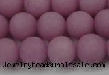 CCN2503 15.5 inches 14mm round matte candy jade beads wholesale